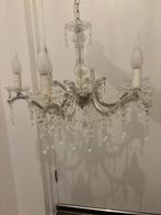 Klassieke Kroonluchter 6 Arms, Ophalen, Zo goed als nieuw, Glas