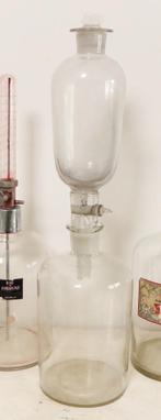 GROTE oude laboratorium fles met opzet / inhoud 5 liter, Antiek en Kunst, Ophalen of Verzenden