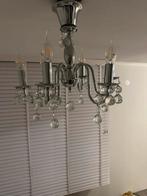 Elegante Kroonluchter met Kristallen, Huis en Inrichting, Lampen | Kroonluchters, Ophalen of Verzenden, Zo goed als nieuw, Metaal