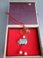 Jade sterrenbeeld chinees hangers Varken, Ophalen of Verzenden, Nieuw, Steen of Mineraal