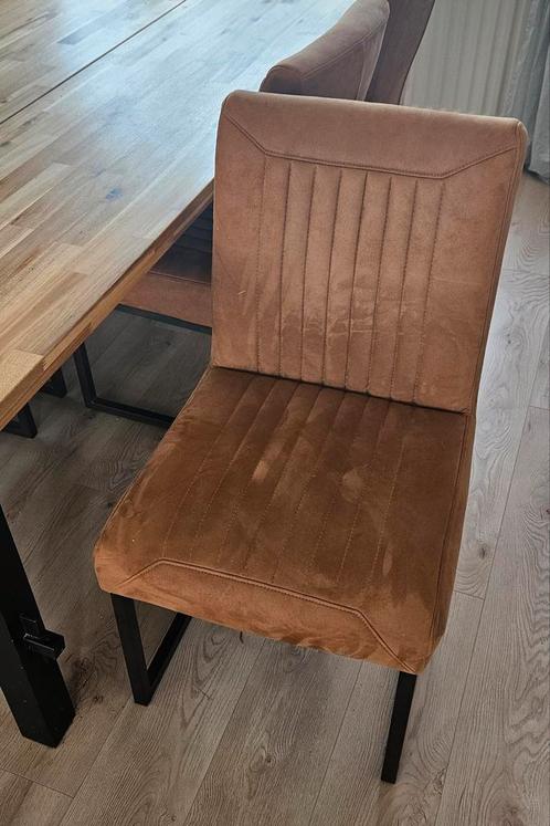 Pronto Tarantino eetkamerstoel, Huis en Inrichting, Stoelen, Zo goed als nieuw, Vijf, Zes of meer stoelen, Stof, Bruin, Ophalen of Verzenden