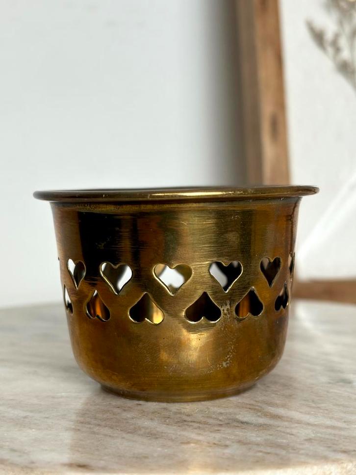 Messing waxinelichthouder, Antiek en Kunst, Antiek | Koper en Brons, Ophalen of Verzenden