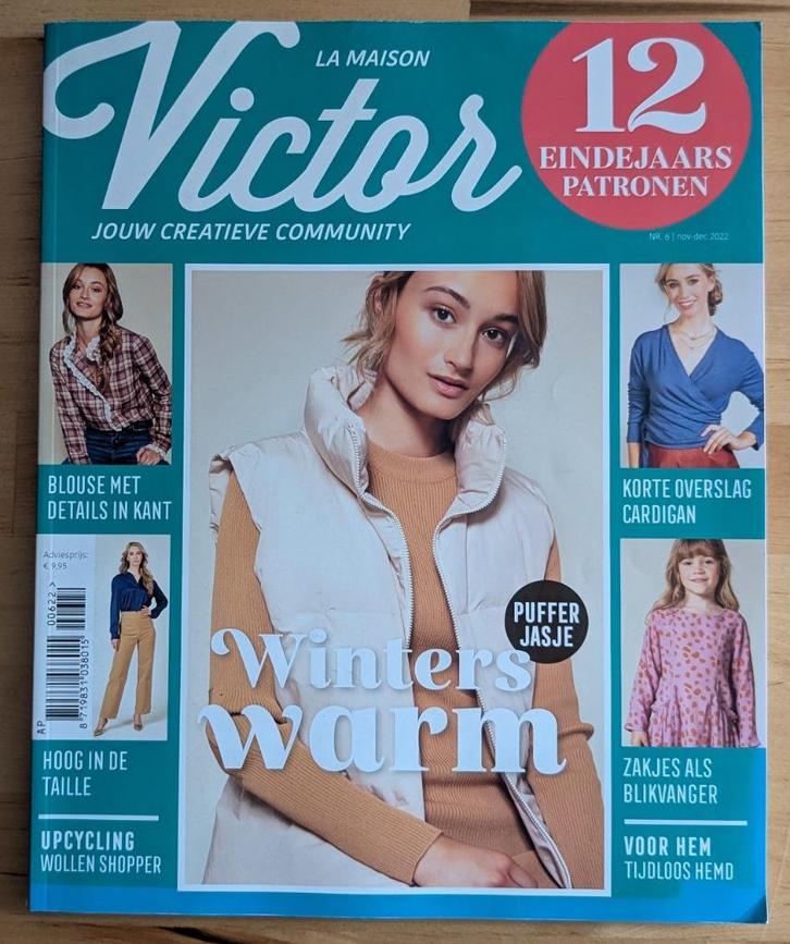 La maison Victor nr 6 nov-dec 2022, Hobby en Vrije tijd, Kledingpatronen, Gebruikt, Vrouw, Overige merken, Ophalen of Verzenden