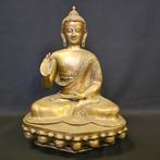 Bronzen Beeld – Boeddha in Abhaya Mudra - 51 cm, Ophalen of Verzenden, Zo goed als nieuw