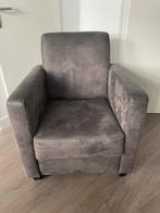 Fauteuil antraciet, Huis en Inrichting, Fauteuils, Ophalen, Gebruikt, 75 tot 100 cm, Stof