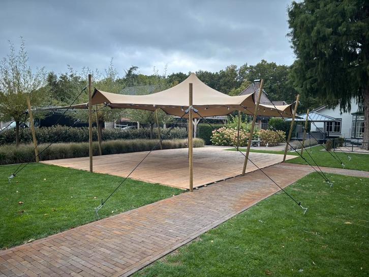 Te huur! Stretchtent 7x10m inclusief verlichting, Tuin en Terras, Partytenten, Nieuw, Ophalen of Verzenden