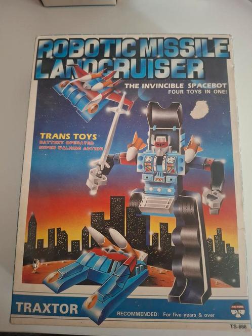 Tai Fong Traxtor Robot TS 666 - Vintage, Verzamelen, Transformers, Gebruikt, G1, Ophalen of Verzenden