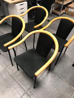 4 nette eetkamer/kantine stoelen, Ophalen, Zo goed als nieuw