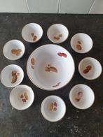 Flora Keramiek Gouda Holland Notenschaal Set, Antiek en Kunst, Antiek | Keramiek en Aardewerk, Ophalen of Verzenden