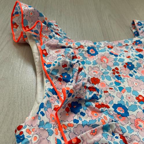 JACADI jurk van Liberty London stof blauwe bloemen mt 152, Kinderen en Baby's, Kinderkleding | Maat 152, Zo goed als nieuw, Meisje