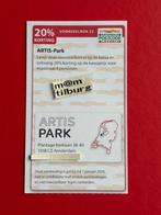 Voordeelbon 22 ARTIS-Park 20% korting voor maximaal 4 pers., Tickets en Kaartjes, Drie personen of meer, Kortingskaart