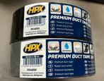 HPX Premium Duct tape 2200 zwart/grijs, Minder dan 4 cm, Overige materialen, Ophalen of Verzenden, Zo goed als nieuw