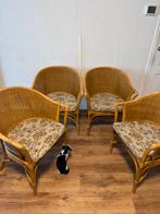 rieten stoelen, Huis en Inrichting, Ophalen of Verzenden, Zo goed als nieuw, Bruin, Twee