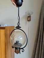 Retro Vintage hanglamp. Jaren 60, Minder dan 50 cm, Ophalen of Verzenden, Glas, Zo goed als nieuw