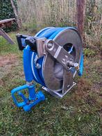 Slanghaspel 25 meter. RVS muurmontage., Ophalen of Verzenden, Zo goed als nieuw