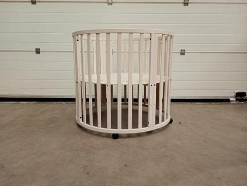 Puck Ronde Box - Oatmeal, Kinderen en Baby's, Boxen, Zo goed als nieuw, Rond, In hoogte verstelbaar, Wieltjes, Ophalen