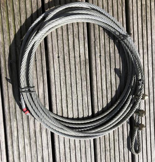 Nette staalkabel 12 meter lang 10 mm dik, Doe-het-zelf en Verbouw, Lieren en Takels, Gebruikt, Ophalen of Verzenden