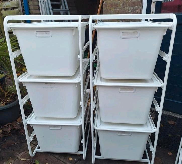 IKEA Algot kastjes met dichte bakken, Huis en Inrichting, Kasten | Stellingkasten, Gebruikt, Ophalen