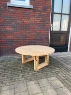 Nieuw handgemaakte Eiken Salontafel 1 meter doorsnee, Rond, Nieuw, Minder dan 50 cm, 50 tot 100 cm