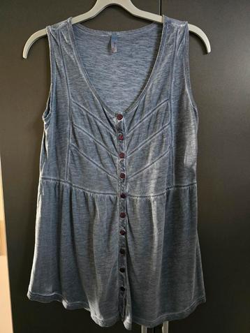 Sheego top tye dye maat 46. Kleur blauw. beschikbaar voor biedingen