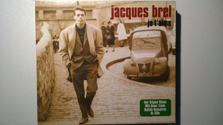 Jacques Brel - Je T'aime (3 CD), Cd's en Dvd's, Cd's | Franstalig, Zo goed als nieuw, Ophalen of Verzenden
