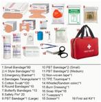 Noodpakket EHBO reistas noodtas nieuw, Ophalen, Minder dan 40 cm, Minder dan 20 cm, Rood