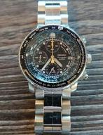 Seiko Pilotwatch 7T62-0EB0 200m 20bar, Gebruikt, Ophalen of Verzenden, Zilver, Seiko