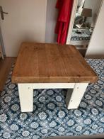 Stevige houten salontafel – landelijke stijl, Ophalen, 50 tot 100 cm, 50 tot 100 cm, Zo goed als nieuw