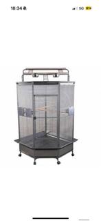 Papegaaienkooi Erica grijs, Dieren en Toebehoren, Ophalen, Gebruikt, Metaal, Vogelkooi