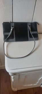 Italiaanse tas my bag zwart grijs leer leder vintage tas IT, Ophalen of Verzenden, Zo goed als nieuw, Zwart