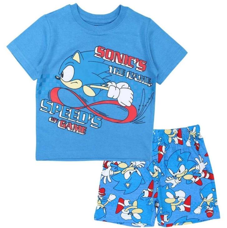 Sonic Shortama Sega - Maat 98 - 104 - 122, Kinderen en Baby's, Kinderkleding | Maat 98, Nieuw, Jongen, Nacht- of Onderkleding