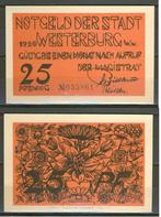 Westerburg 25 Pf 1920 Noodgeld Notgeld Biljet c-13 jdu  Voor, Postzegels en Munten, Bankbiljetten | Europa | Niet-Eurobiljetten