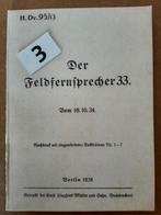 Duitse veldtelefoon  Gebruiksaanwijzing Handleiding TH TM, Ophalen of Verzenden, Landmacht, Duitsland, Boek of Tijdschrift