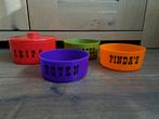 Vintage kunststof snack bakjes kleuren jaren 70 retrostijl, Ophalen of Verzenden, Huis en Inrichting