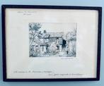 Originele Ets van Marcel Jacque - Barbizon (gesigneerd), Antiek en Kunst, Kunst | Etsen en Gravures, Verzenden