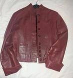 Echt lederen / leer bordeaux jasje (ruiterjasje) maat 40 / M, Ophalen of Verzenden, Zo goed als nieuw, Maat 38/40 (M), Rood