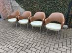 Vintage design stoelen Knoll, Huis en Inrichting, Stoelen, Ophalen, Gebruikt, Stof, Vier