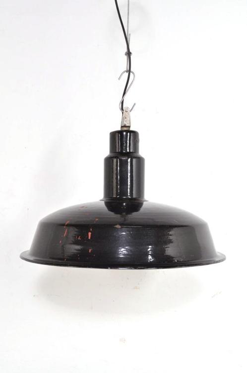 Vintage emaille hanglamp grote lamp fabriekslamp XL, Huis en Inrichting, Lampen | Hanglampen, Gebruikt, Ophalen of Verzenden