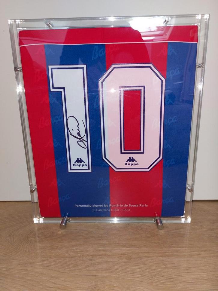 romario gesigneerd shirt fc barcelona coa signed, Verzamelen, Sportartikelen en Voetbal, Nieuw, Shirt, Buitenlandse clubs, Ophalen of Verzenden