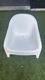 Ikea skarpo Witte tuin fauteuil stoel Z.G.A.N., Tuin en Terras, Ophalen, Zo goed als nieuw, Kunststof