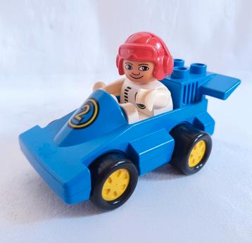 Duplo vintage set raceauto racewagen met coureur PreSchool beschikbaar voor biedingen