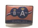 NS pin laatste Koninginnedag 30 april 2013, Verzamelen, Speldjes, Pins en Buttons, Ophalen of Verzenden, Zo goed als nieuw, Transport