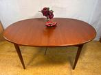 Gratis bezorging! Mid-Century Retro Vintage Ovale Eettafel v, Huis en Inrichting, Tafels | Eettafels, Gebruikt, 100 tot 150 cm