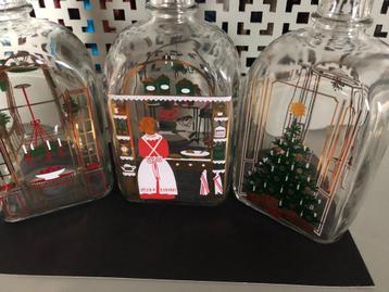 Holmegaard-kerstfles, Akvavit-flessen 3 stuks beschikbaar voor biedingen