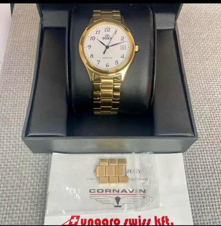 Doxa Tradition 210.30.017.11 Herenhorloge - Goud, Sieraden, Tassen en Uiterlijk, Horloges | Heren, Zo goed als nieuw, Polshorloge