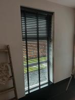 Houten jaloezien Bece, Huis en Inrichting, Stoffering | Gordijnen en Lamellen, Ophalen, Zwart, 50 tot 100 cm, Zo goed als nieuw