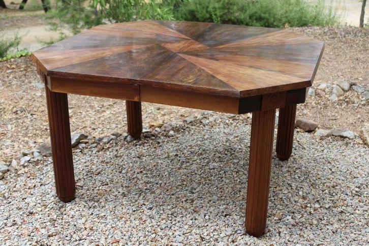 Brocante - Bijzondere eettafel, Art Deco!, Huis en Inrichting, Woonaccessoires | Overige, Gebruikt, Ophalen