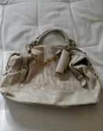 Een nette leder damestas | beige met slangenprint., Ophalen of Verzenden, Zo goed als nieuw, Beige, Handtas