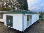 Continental Chalet 12 x 4 m Winterhard Piramidedak, Caravans en Kamperen, Stacaravans, Tot en met 6