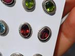 Vanoli 925 zilveren oorbellen / oorknopjes met granaat, Sieraden, Tassen en Uiterlijk, Oorbellen, Daiva1973@hotmail.com, Vanoli